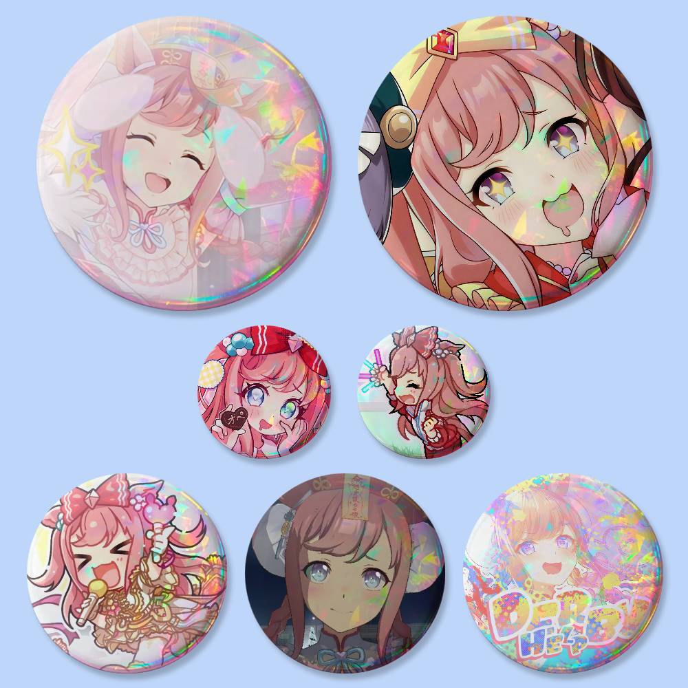 Anime Cosplay Girlfriend - Badges numériques Agnes de style anime