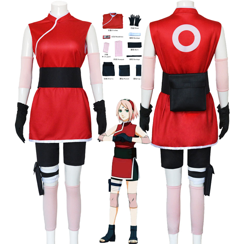 Anime Cosplay Ninja - Robe de cosplay Anime Chuno Sakura