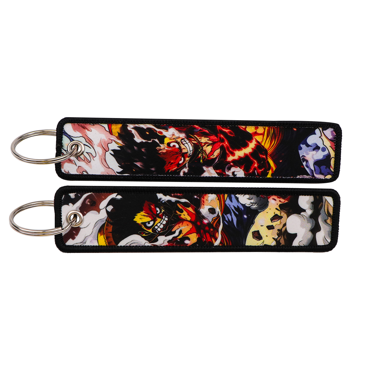 Anime Cosplay Website - Porte-clés brodés Anime Pirate, étiquettes de