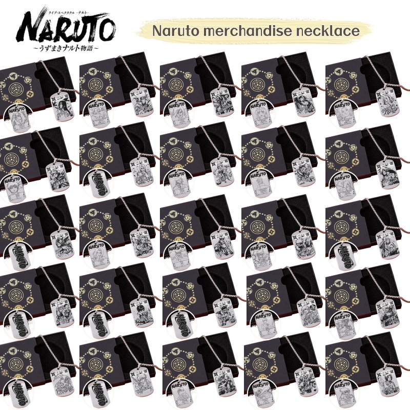 Anime Cosplay Obito - Collier de style anime Naruto, pendentif