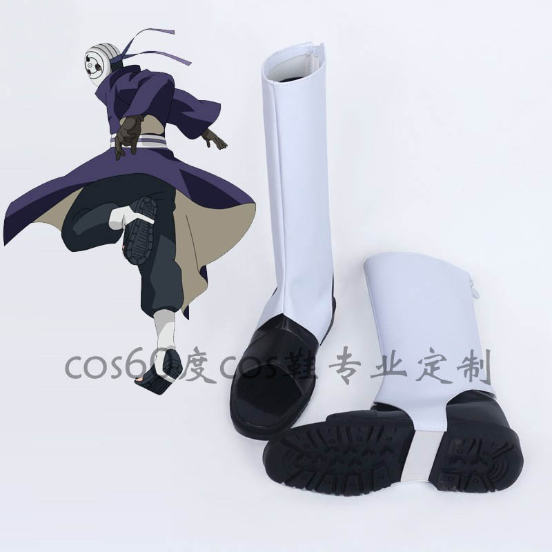 Anime Cosplay Obito - Chaussures de Cosplay Anime Uchiha Obito,