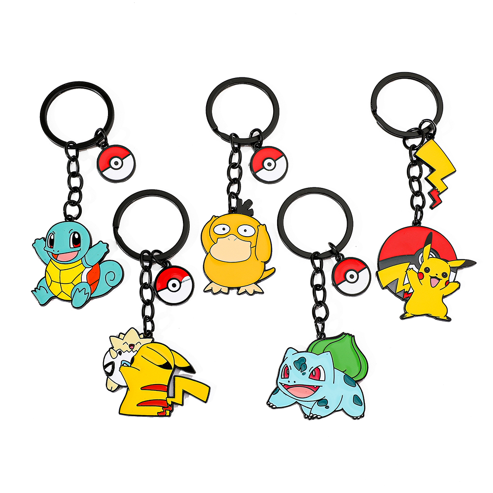Anime Cosplay Girlfriend - Porte-clés Pikachu, Squirtle et Psyduck, figurines