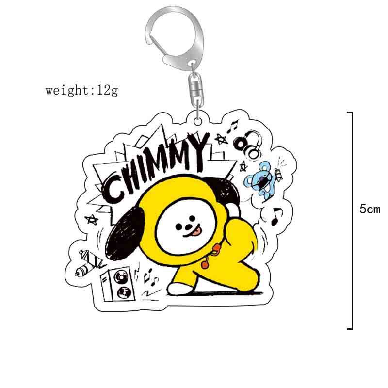 Porte-clés en acrylique BT21,  - Anime Cosplay Girlfriend avis et prix