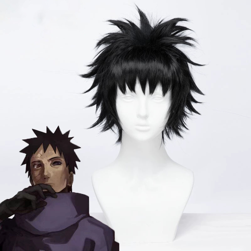 Perruque de cosplay Uchiha Obi - Anime Cosplay Obito avis et prix