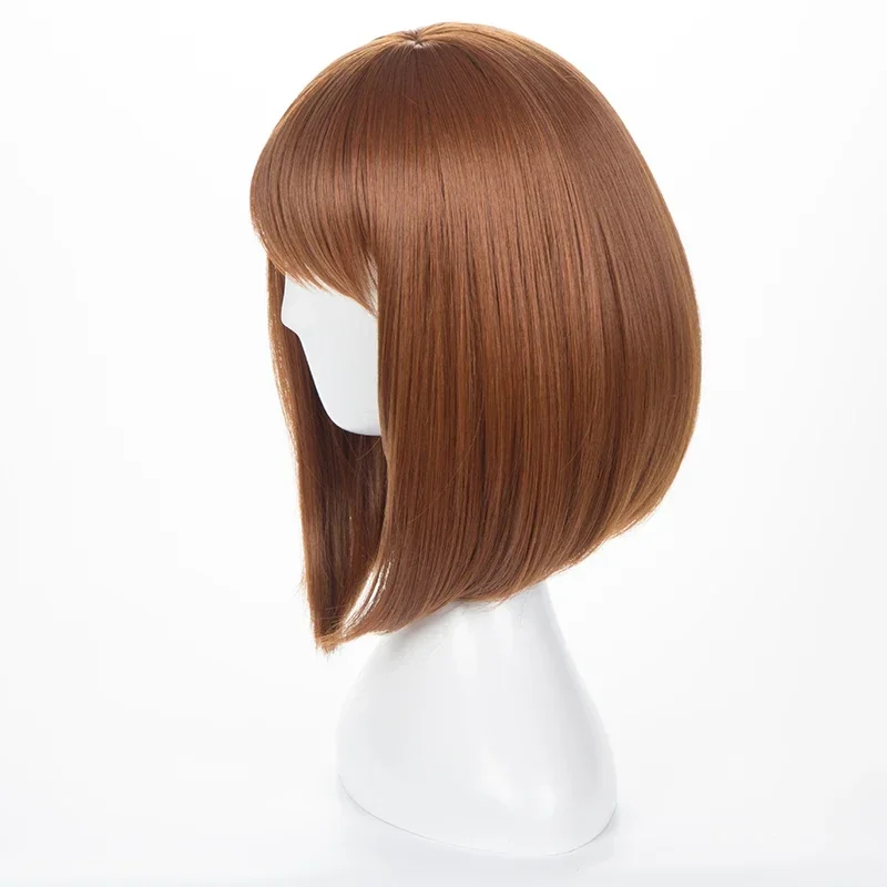 Perruque courte brune résistan - Anime Cosplay Website avis et prix