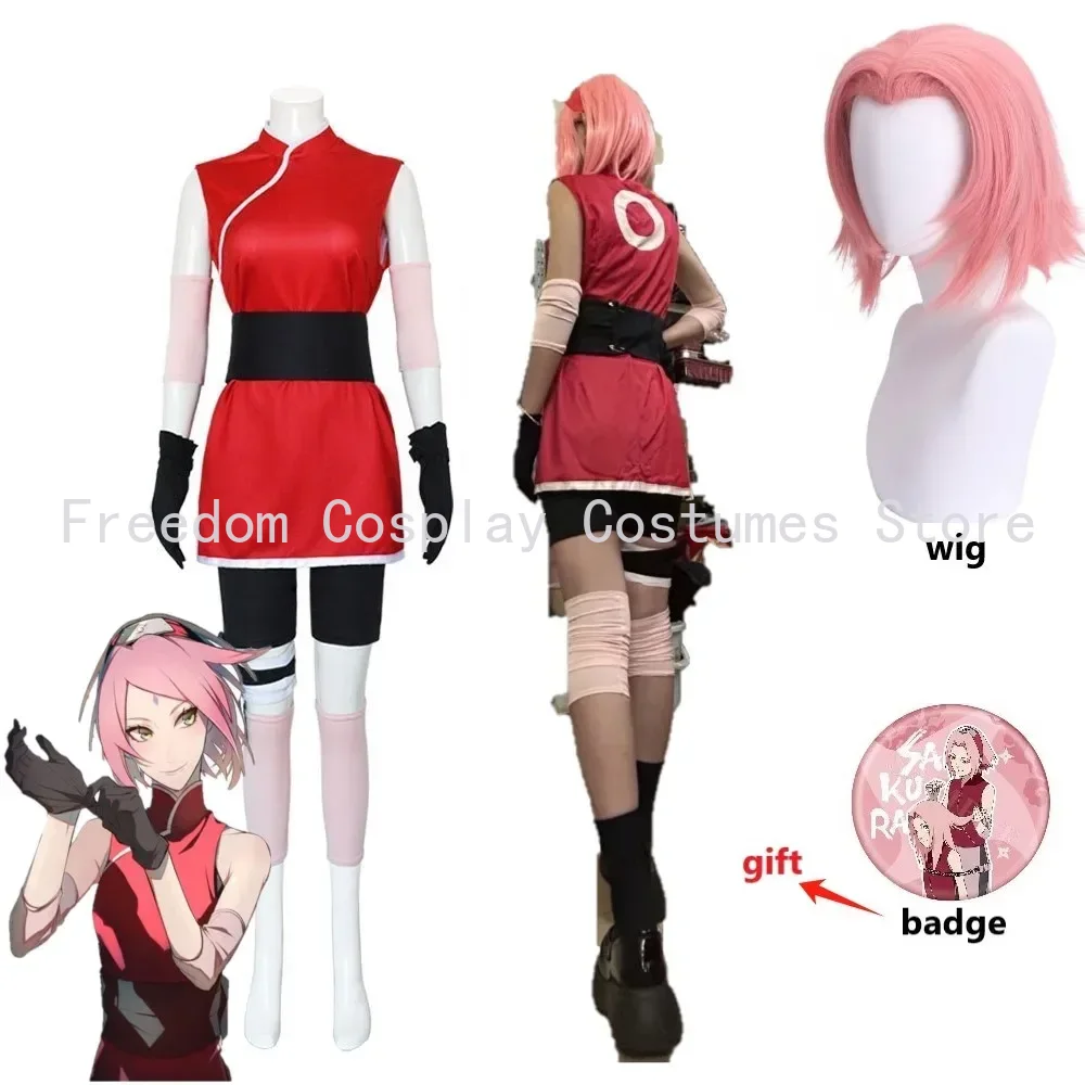 Anime Haruno Sakura Cosplay Sh - Anime Cosplay Ninja avis et prix