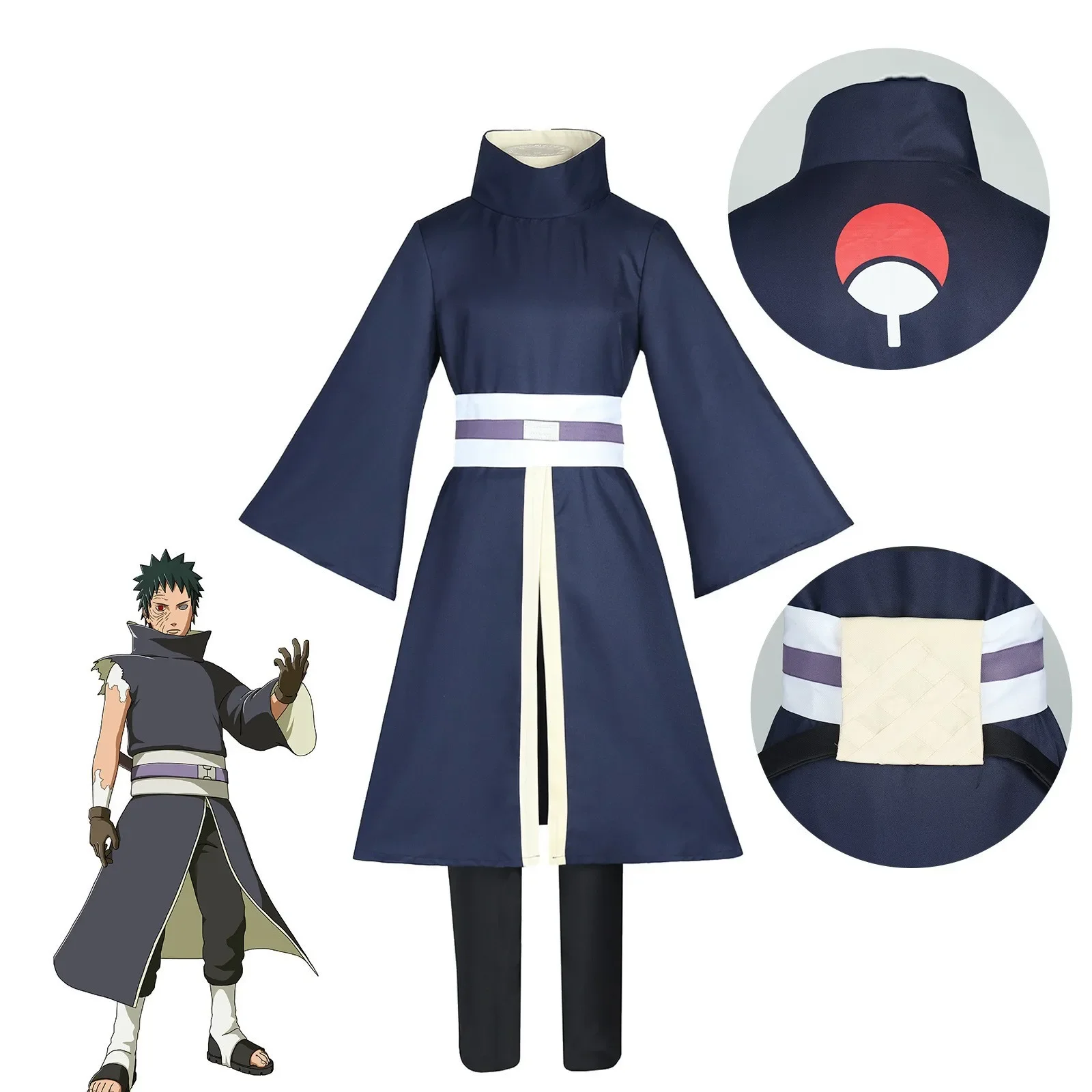 Costume d'Halloween Anime Uchi - Anime Cosplay Obito avis et prix